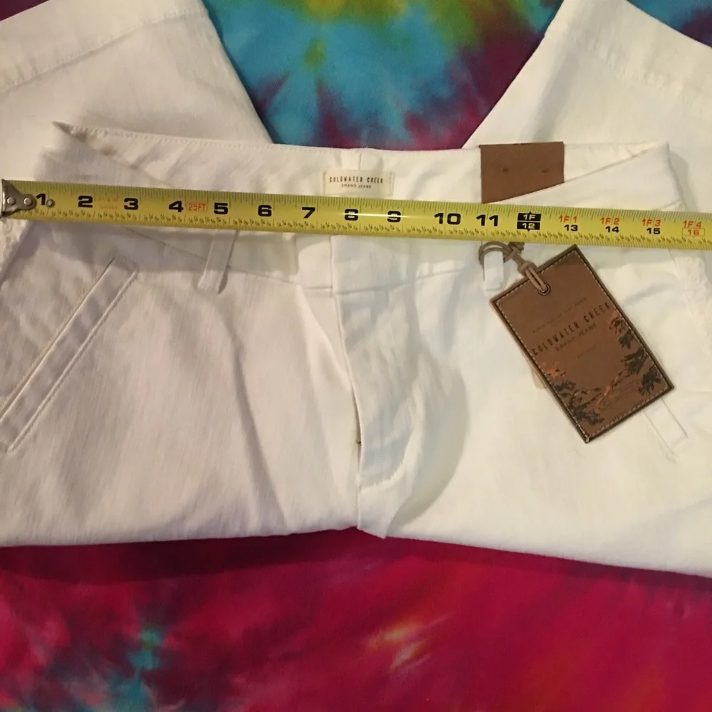 Coldwater Creek White Denim Shorts NWT